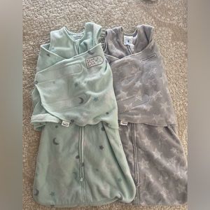 HALO micro fleece sleep sack swaddles size 3-6 months - 2